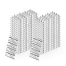 Placas de treliça MOZCORN 5x10cm, 30 peças de aço com pontas e dentes de unhas