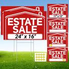 Placas de venda imobiliária ComboJoy, 6 peças à prova d'água, 61 x 41 e 43 x 30 cm