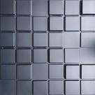 Placas Decorativas 3D Pixel Kit com 20 Placas Preta de Revestimento PVC 50x50cm