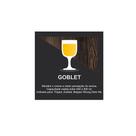 Placas decorativas cerveja goblet 10x10
