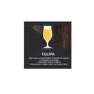 Placas decorativas cerveja tulipa 10x10