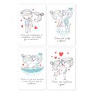 Placas Decorativas MDF Frases Namorados 20x30cm Kit 4un