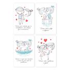 Placas Decorativas MDF Frases Namorados 30x40cm Kit 4un