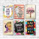 Placas decorativas - Personalizadas 28x20 Cm Vários modelos (PVC)