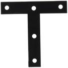 Placas T National Hardware N266-470 116BC pretas 10 x 10 cm