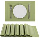 Placemat SHACOS: tecido de PVC resistente ao calor, 45x30cm, conjunto 6