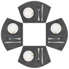 Placemat SHACOS Wedge Vinyl, antiderrapante, resistente ao calor, 30x45 cm, conjunto 4