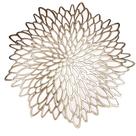 Placemat Snowkingdom, pacote com 6 folhas metálicas douradas, 38 cm