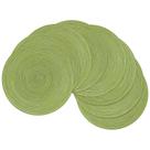 Placemats SHACOS, conjunto redondo de 8 tecidos trançados laváveis de 38 cm