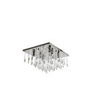 Plafon 30x30 Cristais Transparente 1046 (6 Lamp G9)