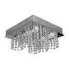 Plafon 6 Luzes 34x34cm Sem Lâmpada Iguacu GP0806BPFV2 Bronzearte
