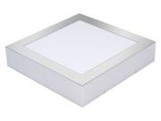 Plafon acrílico leitoso com borda espelhada 35x 35 1 unidade