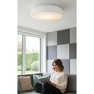 Plafon Alumínio Branco 40cm Redondo Bivolt E27 4 Lâmpadas