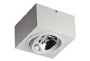 Plafon ar111 simples face plana branco 12x19,5x19,5cm Plafon ar111 simples face plana branco 12x19,5x19,5cm
