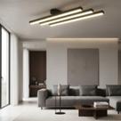 Plafon Arandela Led Triplo Minimalista Linear Sobrepor Luminária 50cm