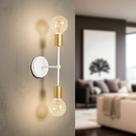 Plafon Arandela Sputnik Tubic Sala Banheiro Quarto Metal Vintage Estrutura Aluminio