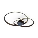 Plafon Arco Ring Anel Triplo Led 3000k Preto SL ILuminação Plafon Arco Ring Anel Triplo Led 3000k Preto SL ILuminação