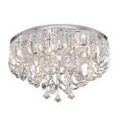 Plafon argolas de cristal transparente,7 lampadas