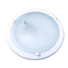 Plafon aro italia vidro fosco 24cm 1 lamp. e-27 max 60w branco
