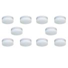 Plafon Belle Redondo 29cm Vidro Leitoso 3 Lamp. E-27 Max 60w Base Branco 10 Unidades