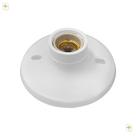 Plafon Bocal Soquete Porcelana Lâmpada E27 Branco Luminarte