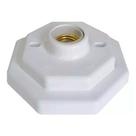 Plafon Branco Octagonal E-27 - Opl