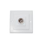 Plafon branco quadrado com soquete louça annlux