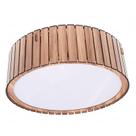 Plafon circular 60cm redondo madeira rustico