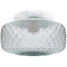 Plafon Colonial Aluminio Branco Drops Bico de Jaca Transp