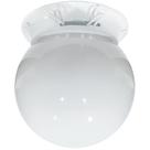 Plafon Colonial Aluminio Branco Globo Leitoso 10x15 Retrô