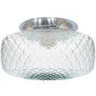 Plafon Colonial Aluminio Natural Drops Bico de Jaca Transp