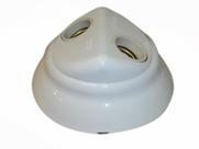 Plafon Com Soquete 2 Lâmpadas Branco Ilumi