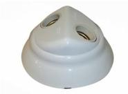 Plafon Com Soquete Branco 2 Lâmpadas Ilumi