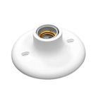 Plafon com soquete de porcelana branco elite