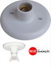 Plafon com soquete de porcelana E27