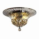 Plafon Cristal Conhaque 1l E14 Ø35cm X 21cm Bkmx273 Pier