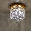 Plafon Cristal D. 20x20 base dourada