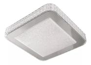 Plafon cristal gemini 12w 28x28cm branco frio