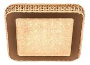 Plafon cristal gemini 12w 28x28cm branco frio ou branco quente