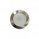 Plafon. de Embutido ø195mm x h regulável-2 luzes E27-c/Vidro fosco (80%) + Aro Níquel