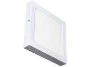 Plafon de Embutir e Sobrepor Quadrado Branco - com Lâmpada Integrada LED 16W Ecoforce 18453