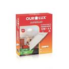 Plafon de Embutir Led Quadrado 12W 6400K 03209 Ourolux