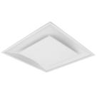 Plafon De Luz Indireta Embutir 45x45cm Para 4 Lâmpadas E27 Branco