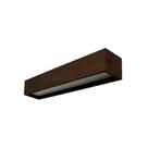 Plafon de Madeira 64x13cm com 2 Bocais Cor Imbuia Luminária de teto