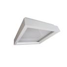 Plafon de Sobrepor Quadrado 38x38cm 4L E27 Branco Fosco