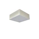 Plafon de Sobrepor Quadrado SP-3000 Cúpula Cor Linho Bege