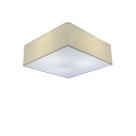 Plafon de Sobrepor Quadrado SP-3050 Cúpula Cor Linho Bege