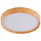 Plafon de Sobrepor Redondo Estilo Madeira 38,5cm Led 25W 3 em 1 Bivolt 16117-PL