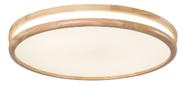 Plafon De Sobrepor Smart Double Wood Halo 52w