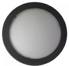 Plafon De Teto / Parede Peq Redondo Preto- Vidro Bronzearte